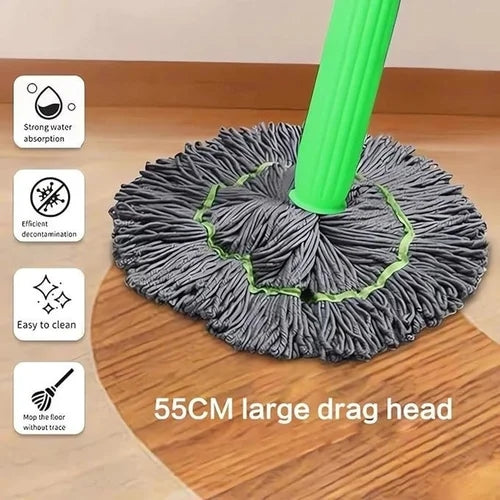 2 In 1 Dehydrated Mop Self Wringing Twist Mops