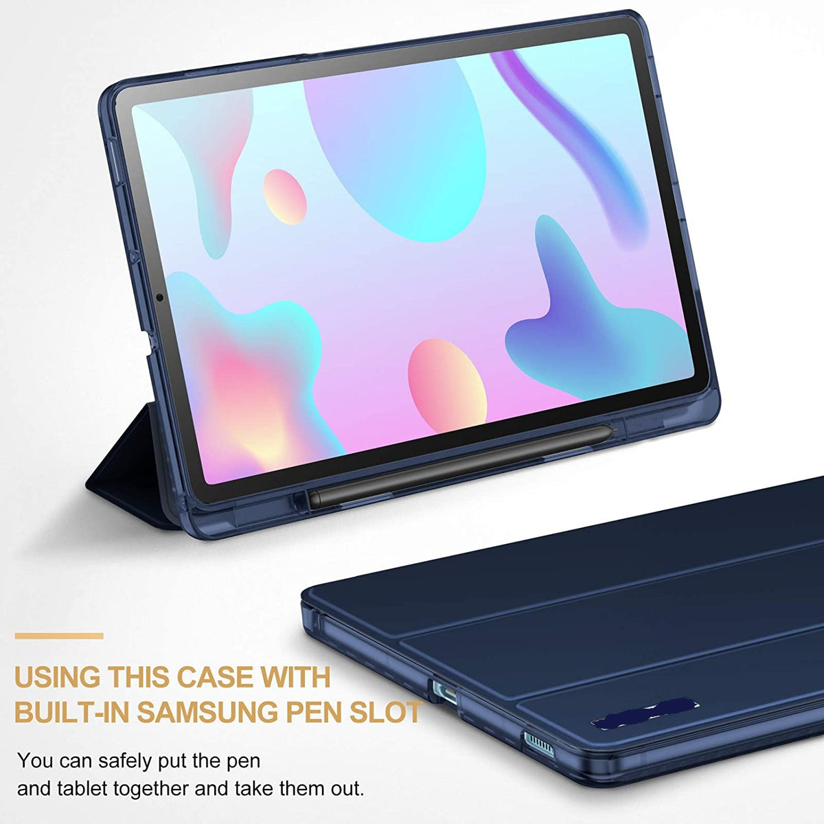 Tri-fold Smart Tab Pouch For Samsung Galaxy Tab A7 Lite (T225/T220 8.7” 2021)