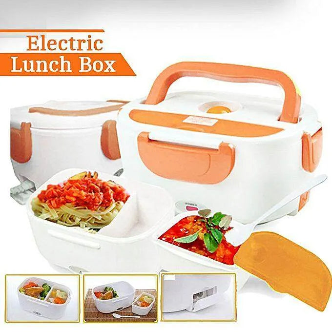 Electric Heated Lunch Box Food Heater: Portable Thermal Container for Home & Office