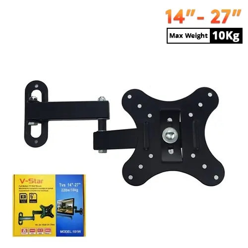 TV /Monitor Wall Mount Bracket 14-27 Inch 180 Degrees Tilt Swivel & Rotation Adjustable Stand 14"-27