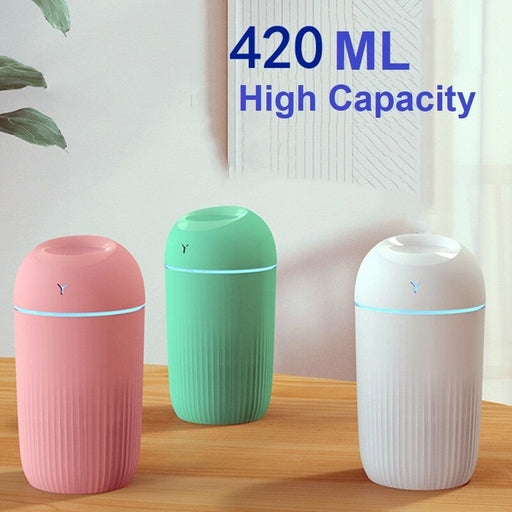 Portable Air Humidifier Ultrasonic Moisturizing USB Colorful Light Quiet Diffuser