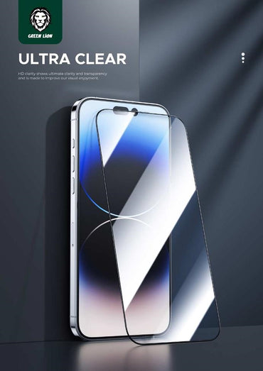 Green Lion 9H Steve Glass Strong Full Screen Protector For iPhone 14 PRO 6.1" - Tempered Glass