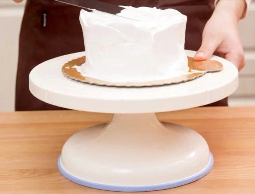 Cake Turntable Rotating Cake Stand Revolving Table No-Slip Rubber Base Ball Bearing Design