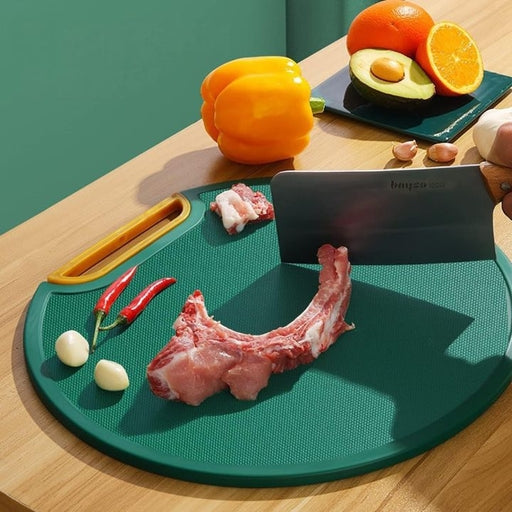 Vertical Double Sided Cutting Board, Non-Slip Plastic Cutting Board for Kitchen, Reversable Chopping
