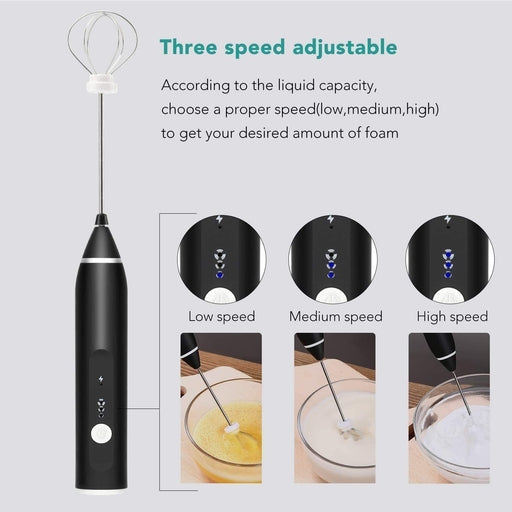 All in 1 Mini Portable Handle Electric Mixer Frother Foamer Stirrer and Beater