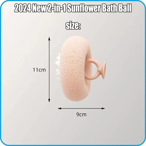 Sunflower Bath Ball, Super Soft Loofah Sponge Body Scrubbers