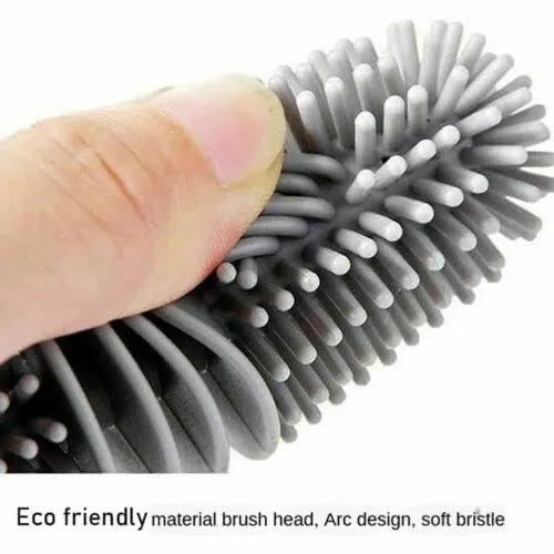 Soft Silicone Brush with Long Handle for Bottle