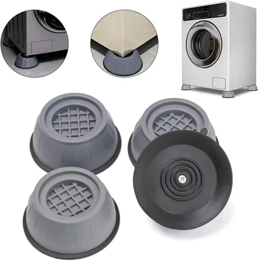 SHOCK PAD 4 Pcs Noise Cancelling Washing Machine Support, Washer and Dryer Anti-Vibration Pads
