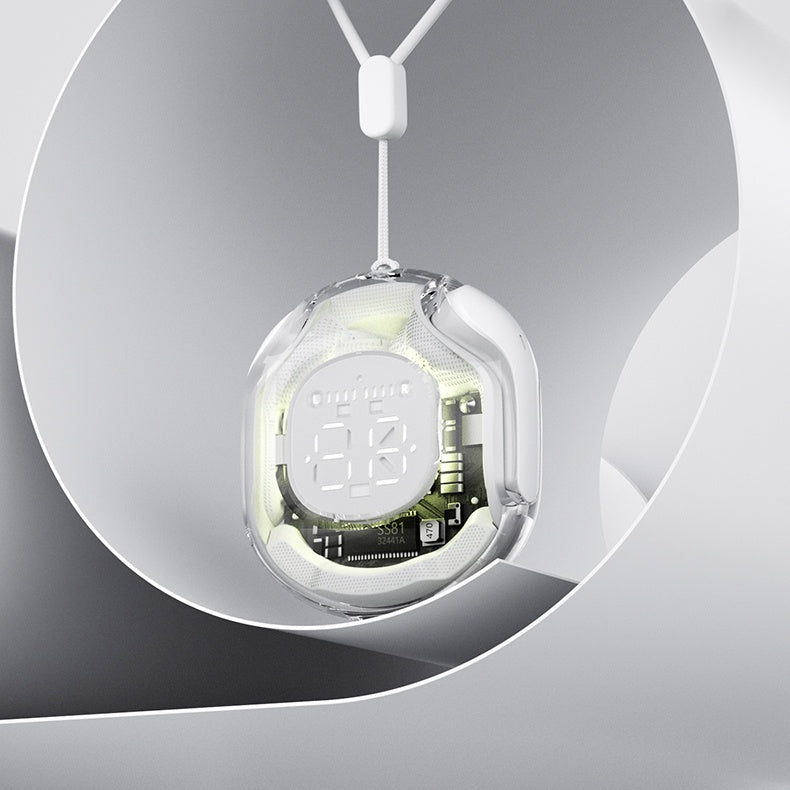 Ultrapods Pro HK6: Transparent Bluetooth 5.3 Earbuds with LED Display & Touch Control