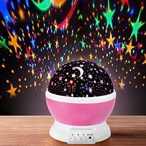 Rotating Starry Sky Night Light Projector with Unicorn Patterns, LED Star Master Lamp for Kids,
