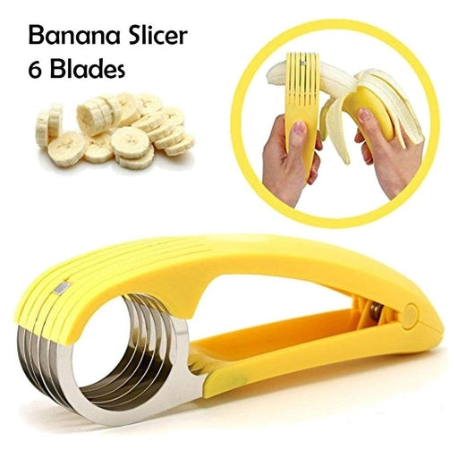 Banana Slicer Stainless Steel 6 Blades