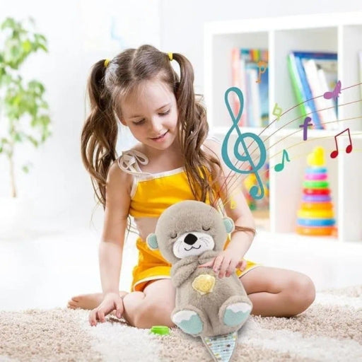 Breathing Teddy Bear Plush Sound Toy Baby Gift with Music
