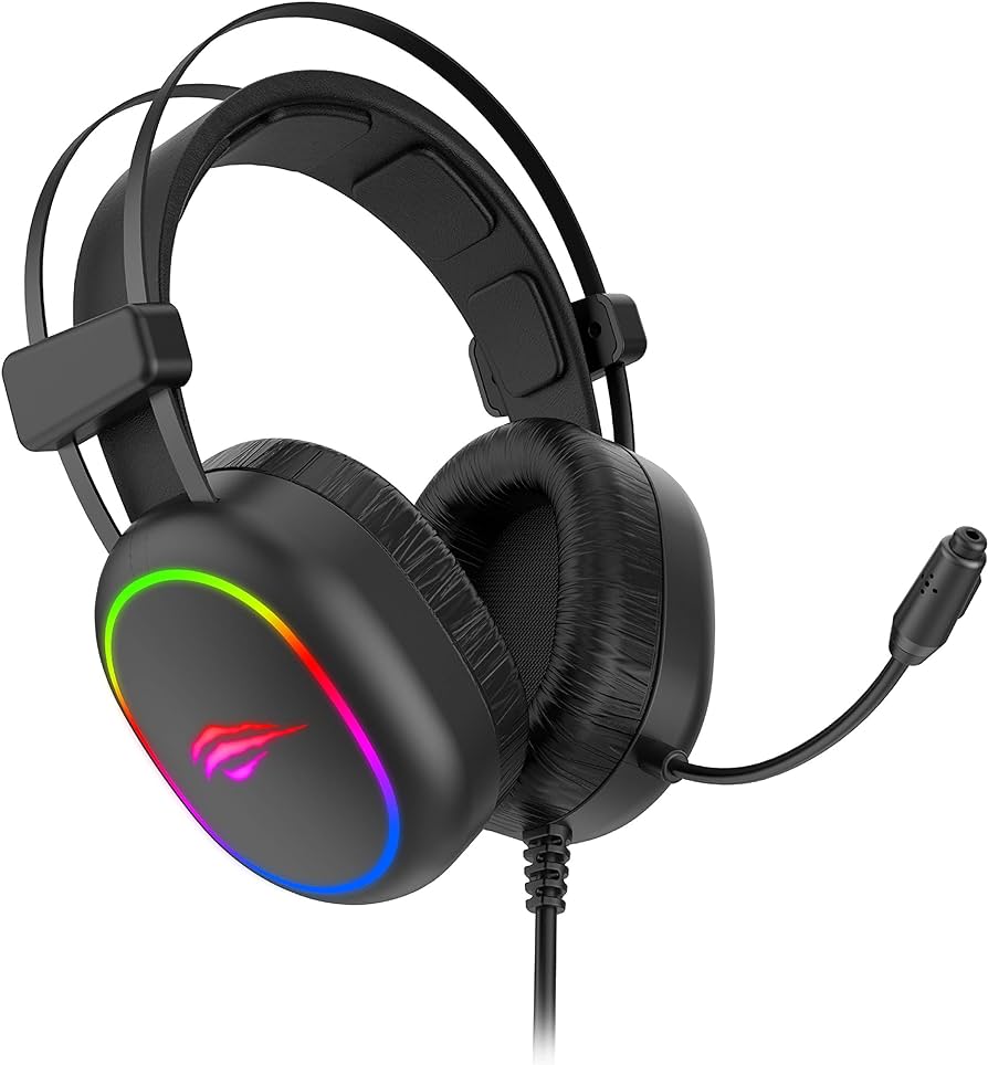 HAVIT H2016D RGB Wired Gaming Headset with Microphone Stereo Surround Sound