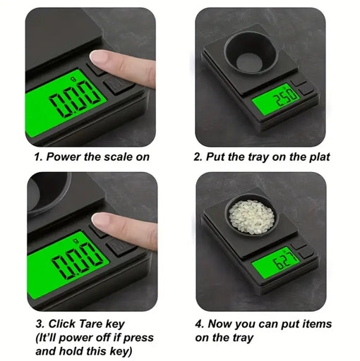High Precision Jewelry Scale 0.01G-1000G/0.01g-500G Digital Mini Tea Scale for Home