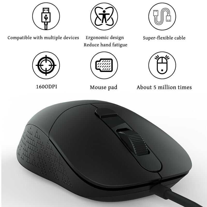 Lenovo M102 Wired 3D Optical USB Mouse