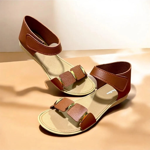 Women Pu Heel Brown