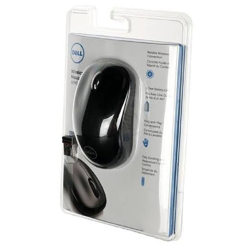 Dell WM-123 Wireless Optical Mouse (Black) - USB