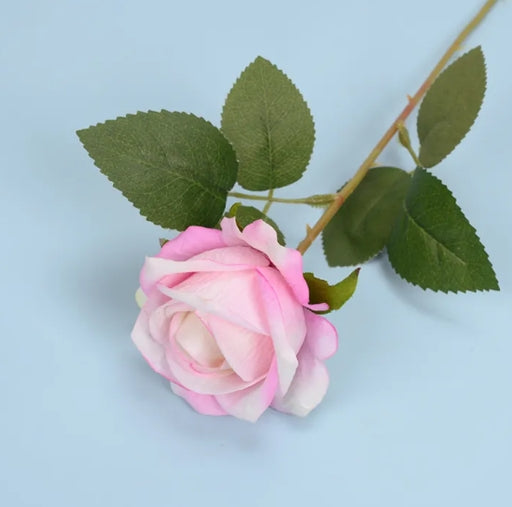 Artificial Rose Flower Red Silk Roses with Stem Wedding Party Home Decoration Fake Flowers