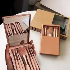 5 Pcs Travel Makeup Brush with Mirror