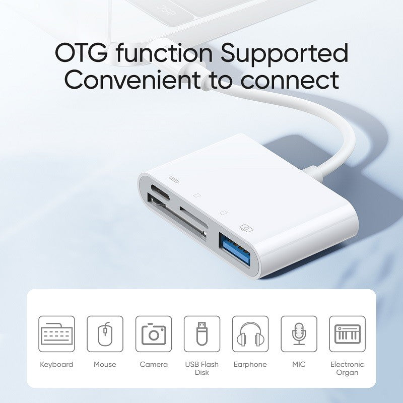 Joyroom S-H142 Lightning to USB OTG 4 in 1 Card Reader