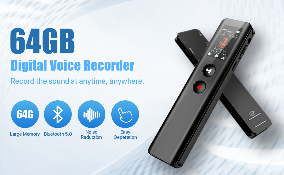 Remax RP3 64GB Digital Audio Voice Recorder with Music Player