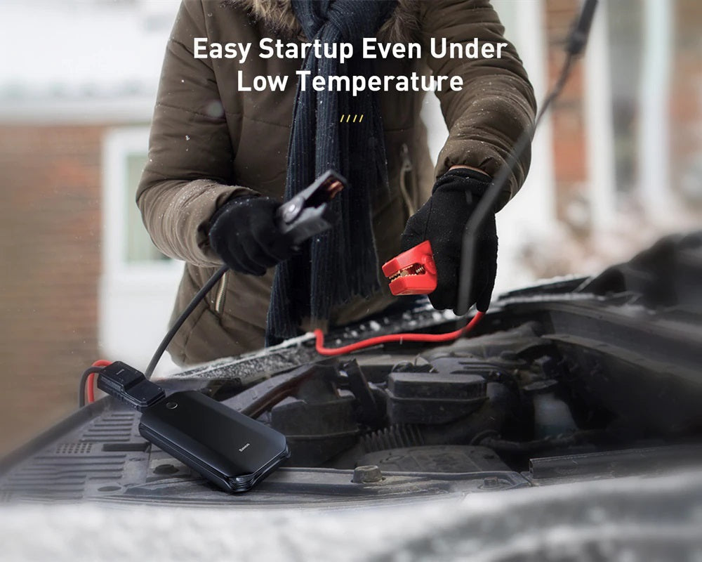 Baseus Super Power Car Emergency Jump Starter 8000mAh 5V 2.4A - Black