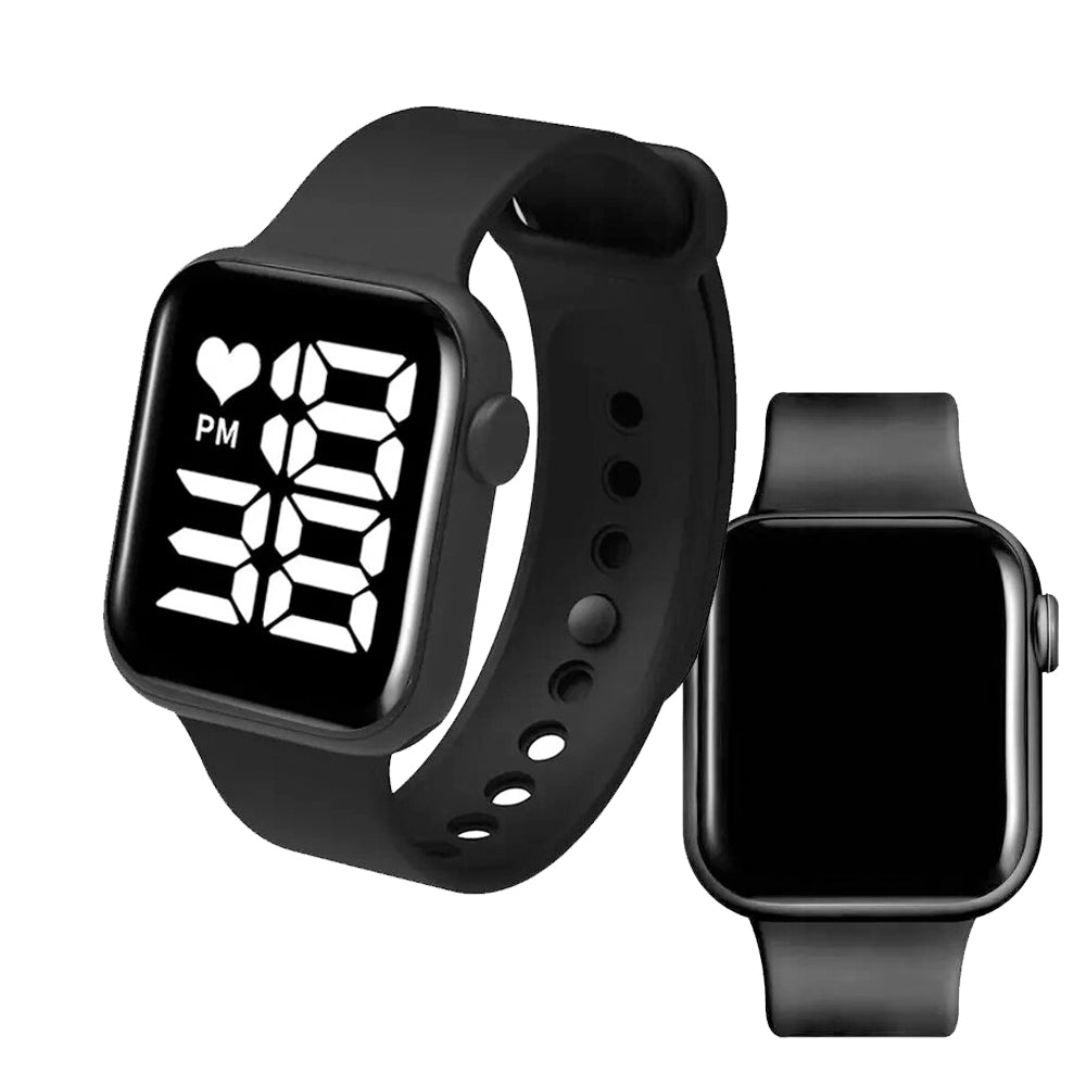 LED Digital Silicone Band Sports Belt Watch for Smart Men Boys Gents Ladies Unisex LED Watches