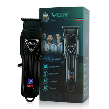VGR V-298 Professional Hair Trimmer - Cordless, Ceramic Blades, 200 Min Runtime