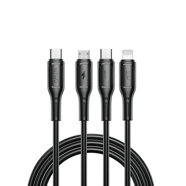 WiWU StarLink Wi-C046E Cable 3-in-1 60W Fast Charging Type-C + Lightning + Micro USB Cable