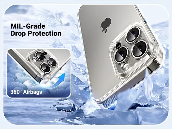 Ugreen Crystal Clear Bright Cushion CA104 Case for iPhone 16 / 16 PRO / 16 Pro Max - Clear
