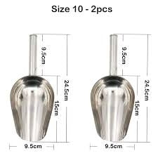 Stainless Steel Food Scoop & Metal Funnel