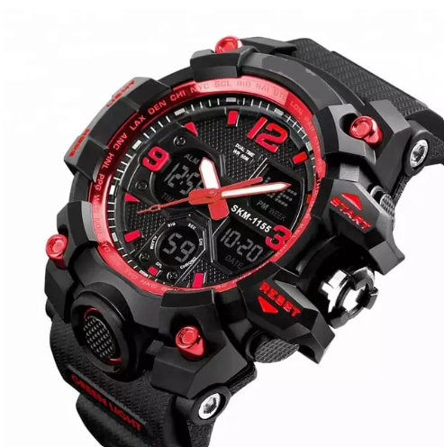 PIAOMA 1155B Men Sports Military LED Display Digital Watches Fashion Alarm Clock Relogio Masculino W