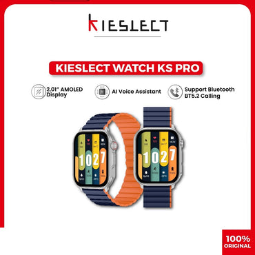 Kieslect Ks Pro Smartwatch with 2.01” AMOLED Display Bluetooth Calling & Dual Straps