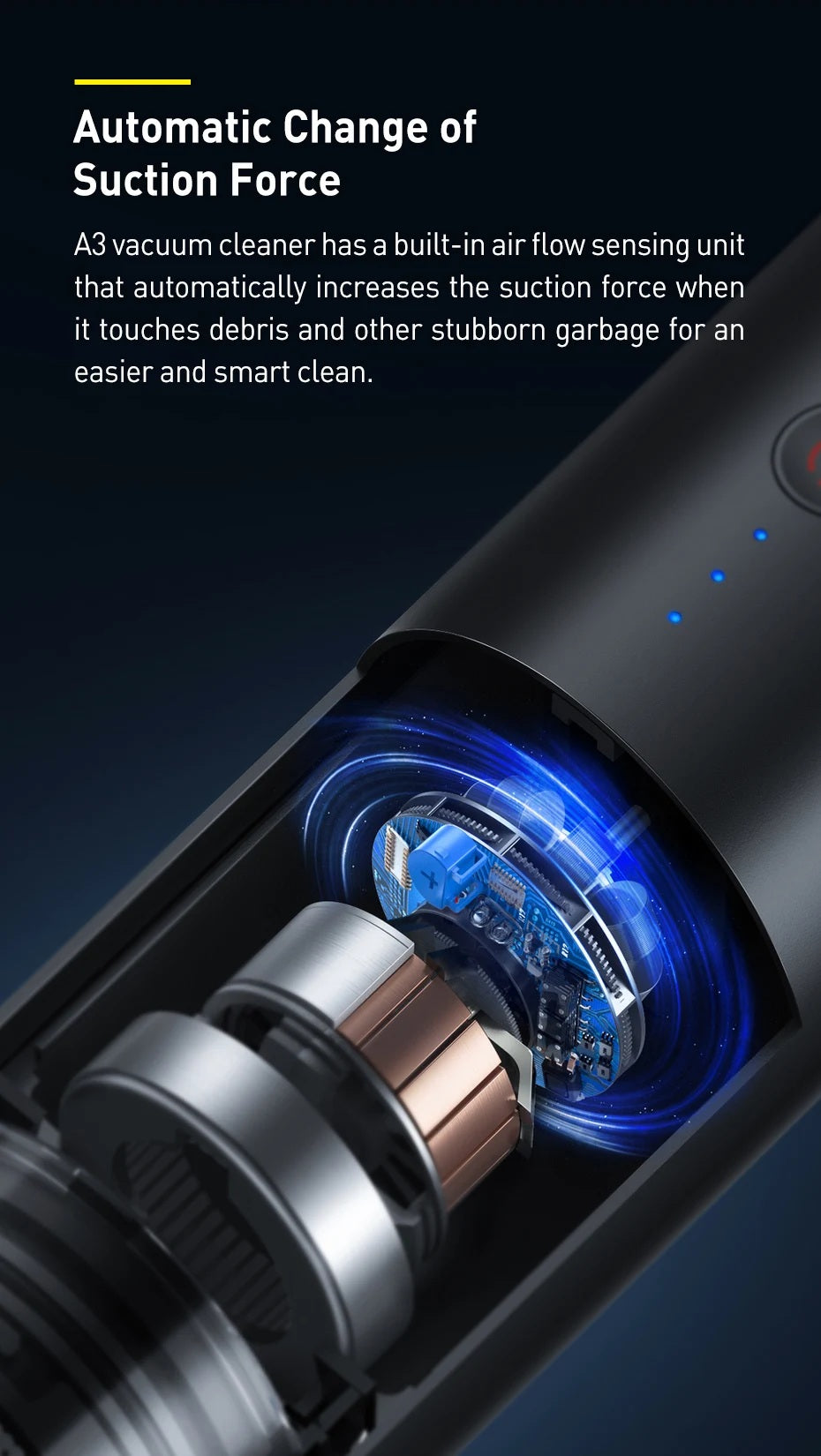 Baseus A3 Car Vacuum Cleaner