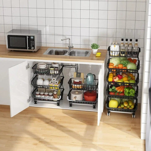 Metal Storage Basket for Kitchen