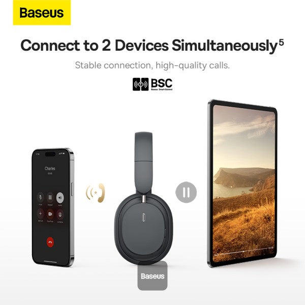 Baseus Bowie D05 Wireless Bluetooth Headset Foldable HiFi Stereo Music Headphone