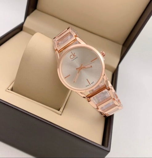 C K Ladies Watch Stainless Steel Rose Gold