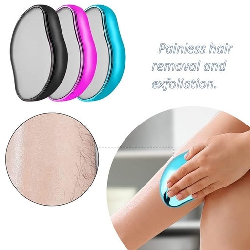 Magic Crystal Hair Remover, Multi-Color Epilator for Painless Exfoliation, Washable Hair Removal