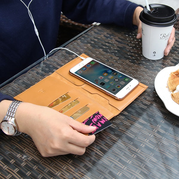 Baseus Chic Series Leather Wallet Case For Smartphones under 5.5 Inches - Brown