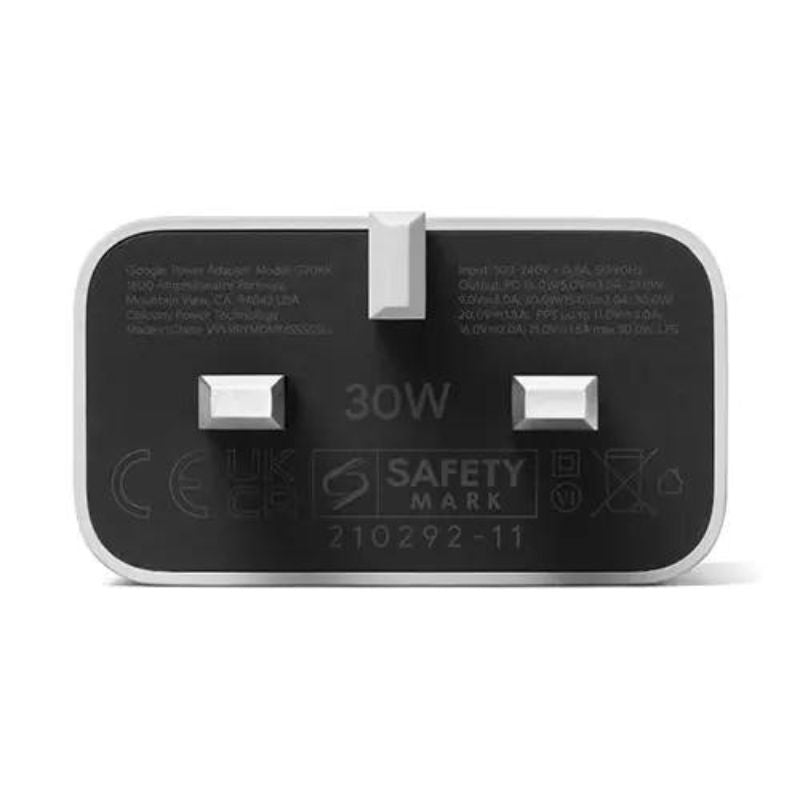 Google 30W UK 3 Pin USB-C Charger for Pixel Phones