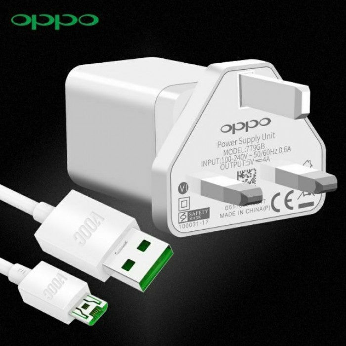 OPPO 4.0A VOOC Flash Charger & VOOC Mcro USB Cable