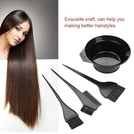 Hair Dye Colouring Brush Kit and Bowl Set/ Hair Dyeing Applicator Styling Tools