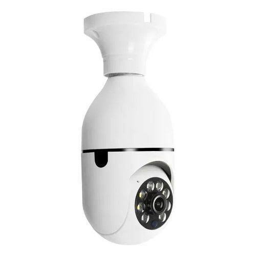 5MP Bulb IP Security Camera: 360 Color Night Vision WiFi Monitor with Auto Human Tracking