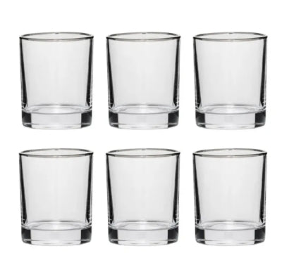 Red Cherry -Twisted Shape Whiskey Glass Glass 255 Ml (6 Glasses Set/ 12 Glasses Set)