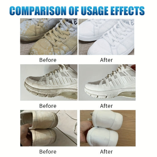 Sneaker Cleaning Cream with Sponge – Shoe Cleaner for White Sneakers, Sports Shoes, Boots & Canvas