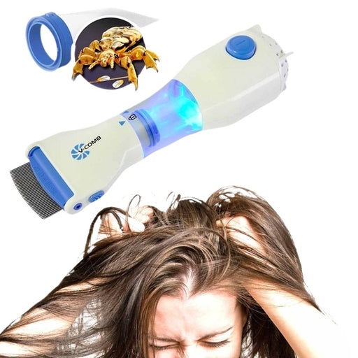 V Comb Automatic Head Lice and Dandruff Eliminator Electric Vacuum Comb for Safe