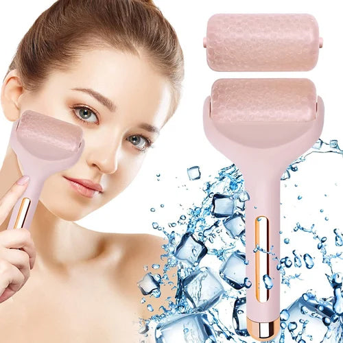 FLBWLES Flbwles Massage Roller Massager for Face Cooling Neck Skin Tightening Roller Brighten Complexion and Reduce Anti- Wrinkles Facial Skin Lifting, Under Eye Puffiness for Womens face massager