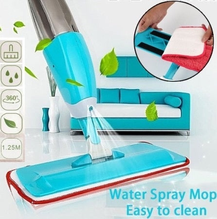 Smart Healthy Spray Mop with Washable Microfiber Pad and Built-in Water Spray for Hygienic Cleaning