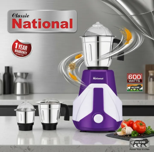 Quality Indian Mixer Grinder 3 in 1 Jar Sets 550 W