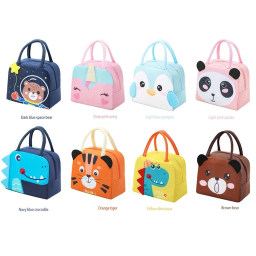 Cartoon Thermal Insulation Lunch Bags Oxford Fresh Cooler Pouch for Students Children Lunch Box